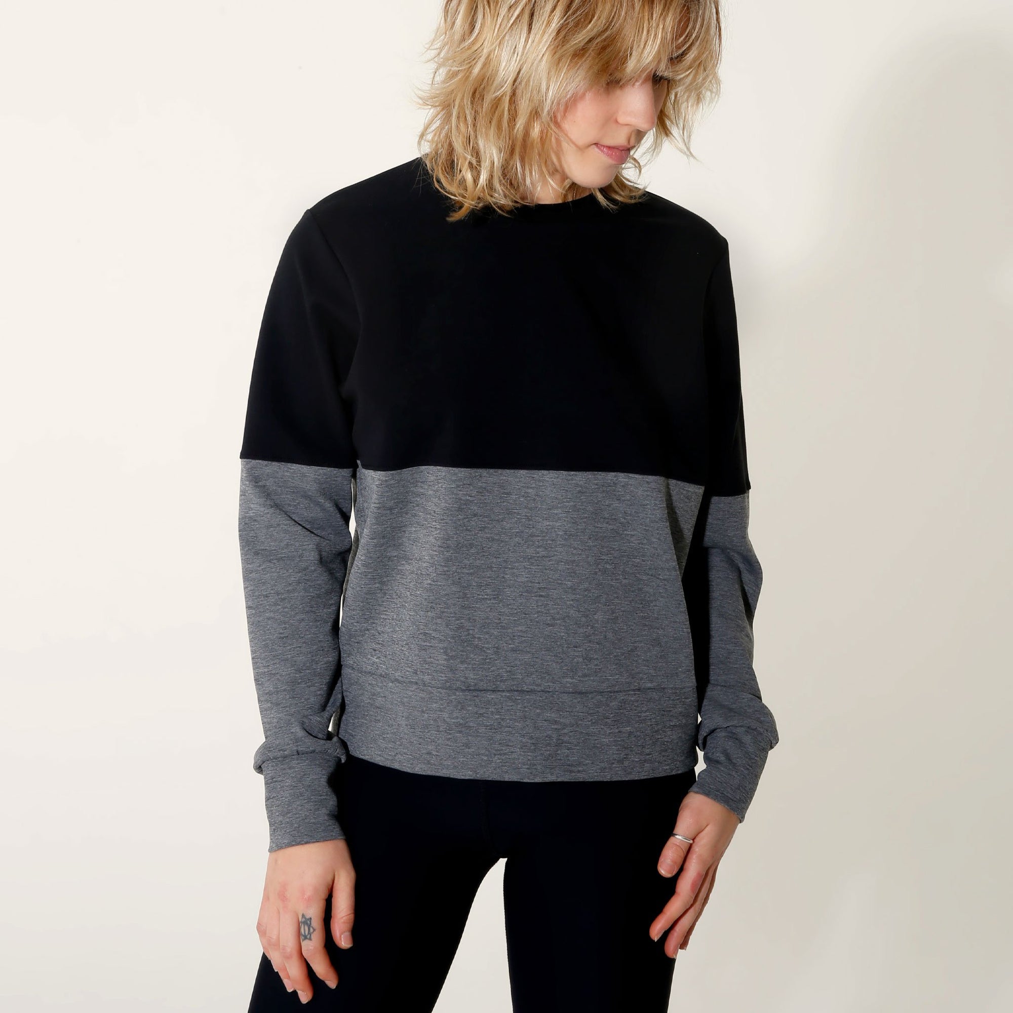 Two Tone Crewneck by _AS YOU ARE